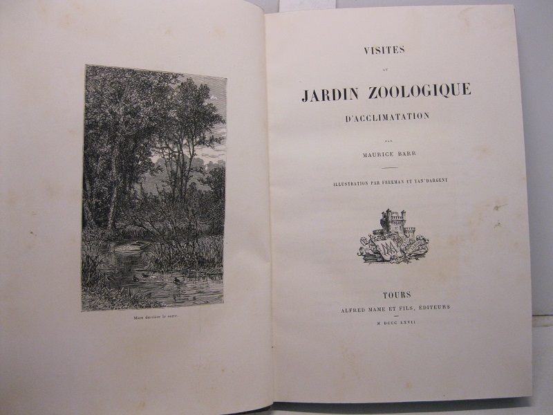 Visites au jardin zoologique d'acclimatation par M. B. Illustration par freeman et Yan' Dargent.