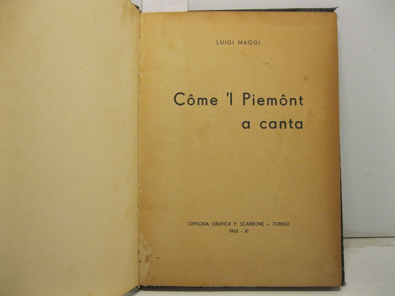 Come 'l Piemont a canta.
