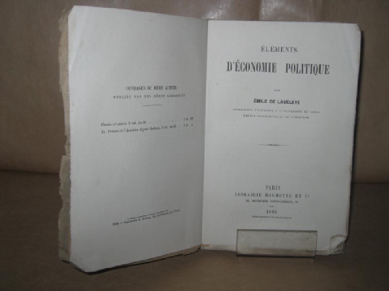Elements d'economie politique