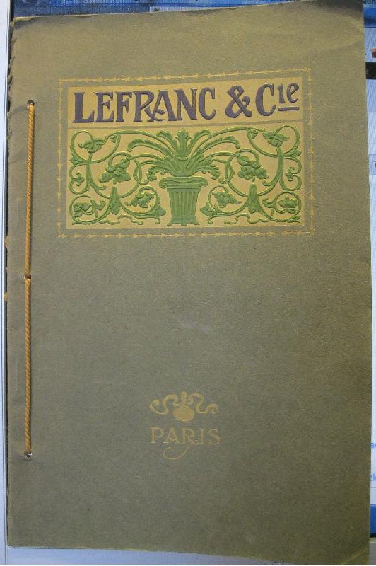 Fabrique de couleurs, vernis, encres d'imprimerie pates a rouleaux. Ledranc & Cie. Specimen des encres pour impression en simili-gravure