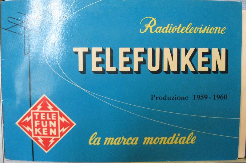 Radiotelevisione Telefunken. Produzione 1959-1960