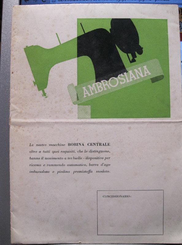 Ambrosiana per il commercio di macchine da cucire, da maglieria e affini...
