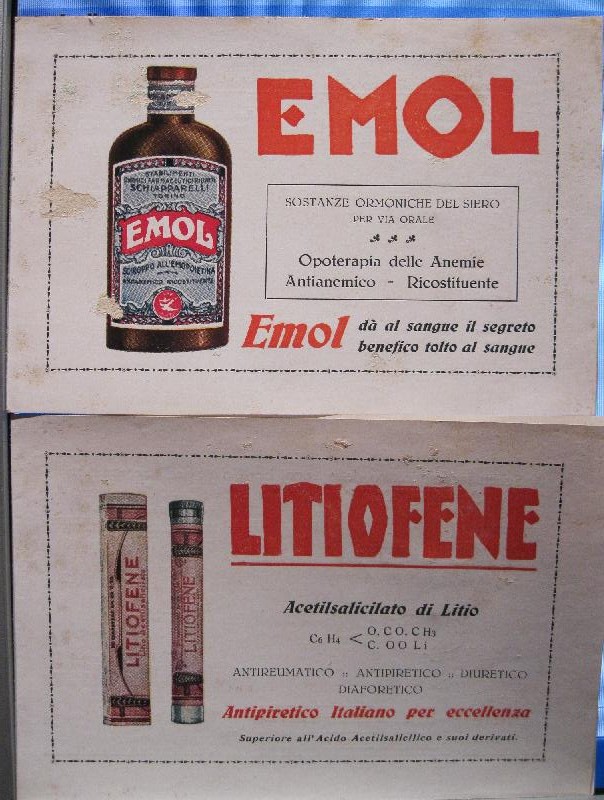 Emol. Sostenze ormoniche del siero per via orale; Litiofene, acetilsalicato di litio