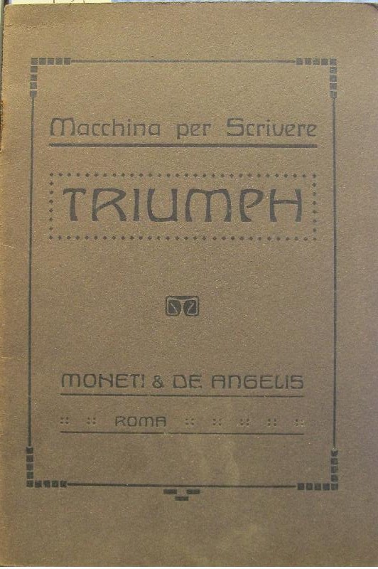 Macchina per scrivere Triumph. Moneti & De Angelis