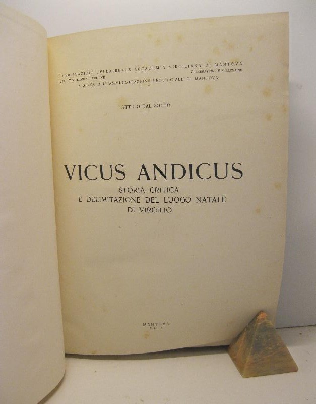 Vicus andicus. Storia critica e delimitazione del luogo natale di Virgilio