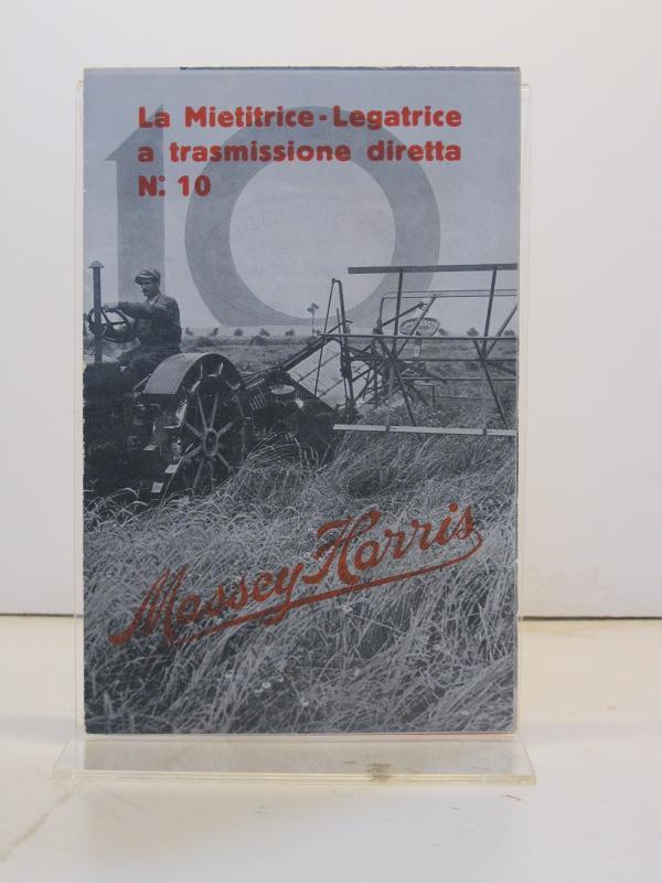 La Mietitrice-legatrice a trasmissione diretta n°10, Massey-Harris.