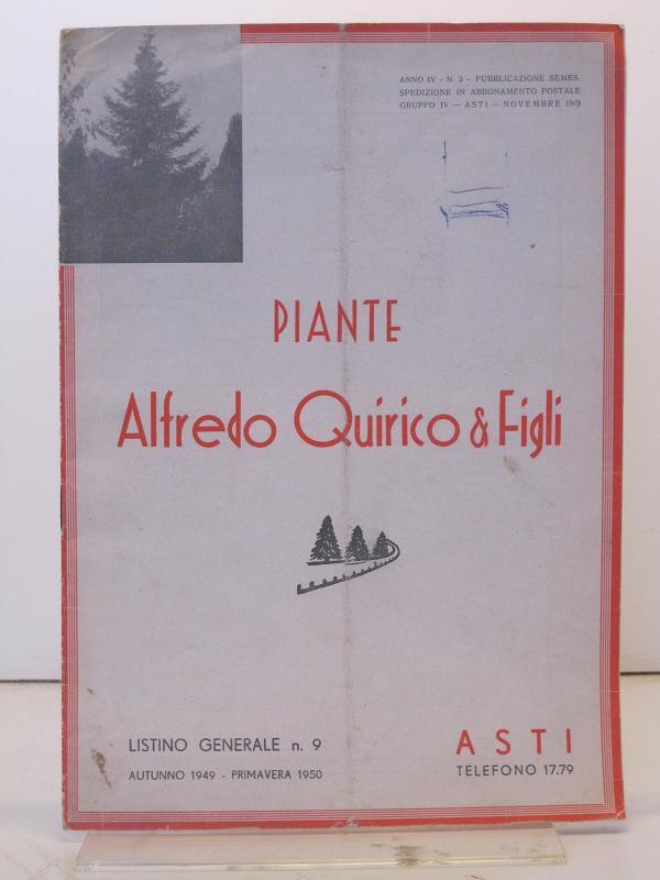 Alfredo Quirico & Figli, Piante
