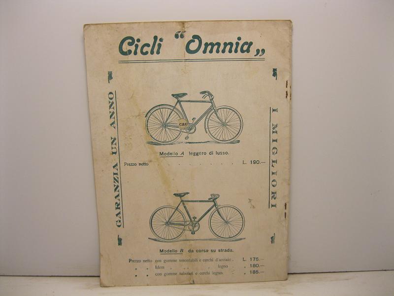 Società 'Omnia' Milano. Supplemento catalogo generale, anno III, n. 7, 15 ottobre 1912