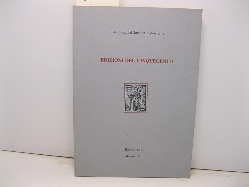 Biblioteca del Seminario vescovile. Edizioni del Cinquecento