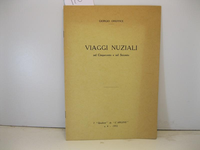 Viaggi nuziali nel Cinquecento e nel Seicento