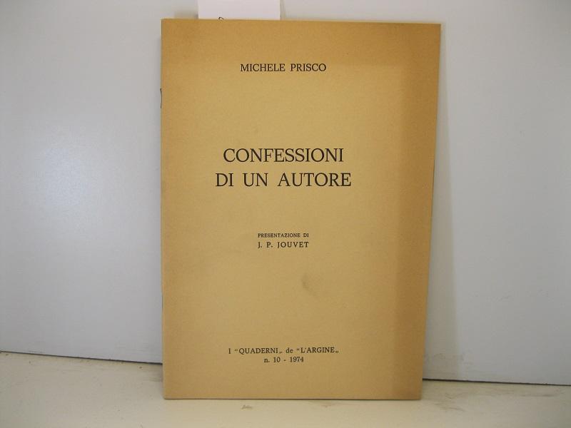 Michele Prisco. Confessioni di un autore