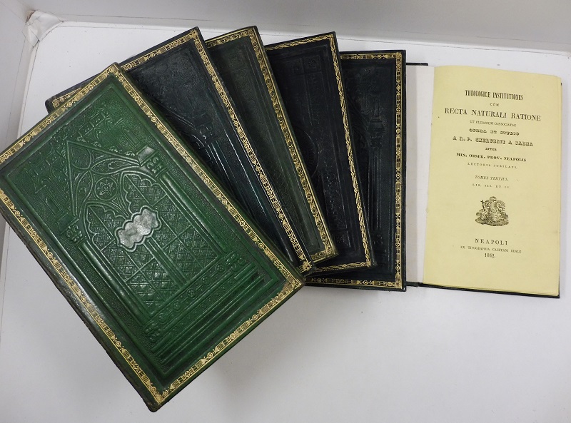 Theologicae institutiones cum recta naturali ratione ut plurimum consociatae opera et studio A. R. P. Cherubini a Palma inter min. obser. prov. Naepolis lectoris jubilati. Tomus primus (-sextus).