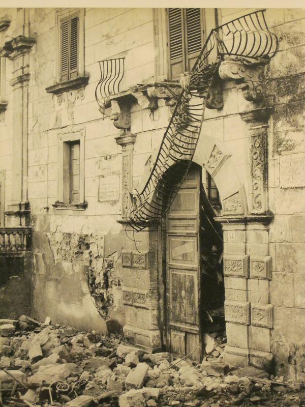 Terremoto in Sicilia (Belice gennaio '68).- La casa dove è stato girato il Gattopardo distrutta interamente (1968)
