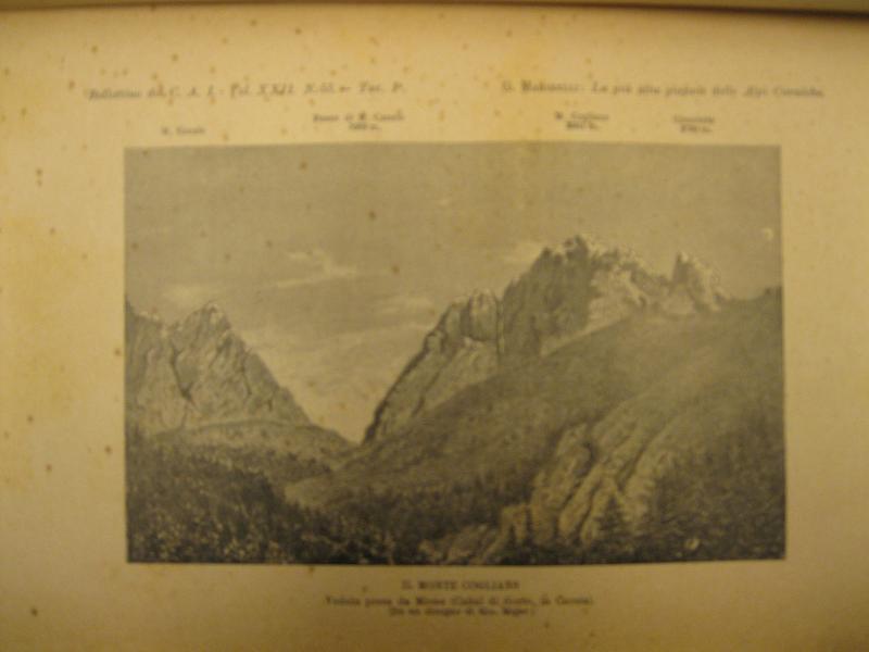 La più alta giogaia delle Alpi Carniche. Estr. da: Bollettino del Club Alpino Italiano. Vol. XXII, n. 55, 1888