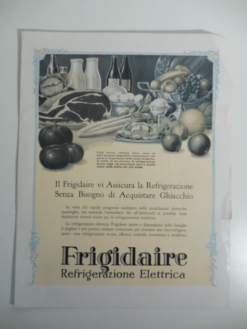 Frigidaire. Refrigerazione elettrica