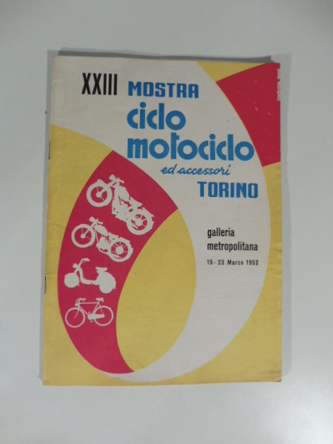 XXIII Mostra ciclo, motociclo ed accessori, Torino. Galleria metropolitana, marzo 1952