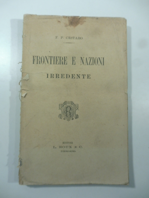 Frontiere e nazioni irredente