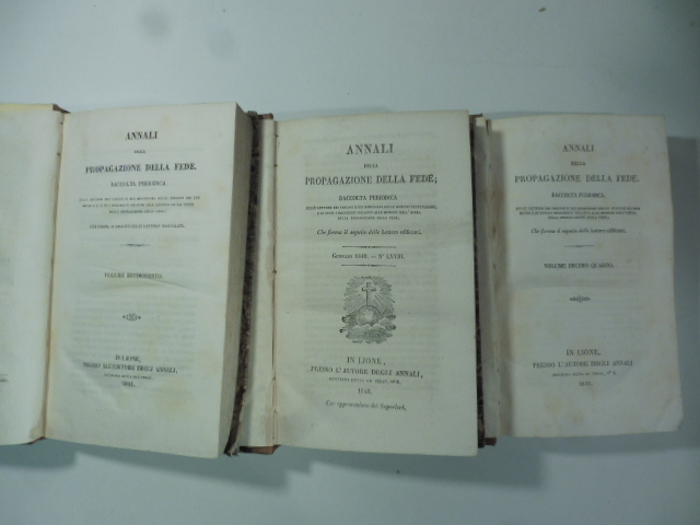 Annali della propagazione della Fede. Raccolta periodica, 1840, 1841, 1842
