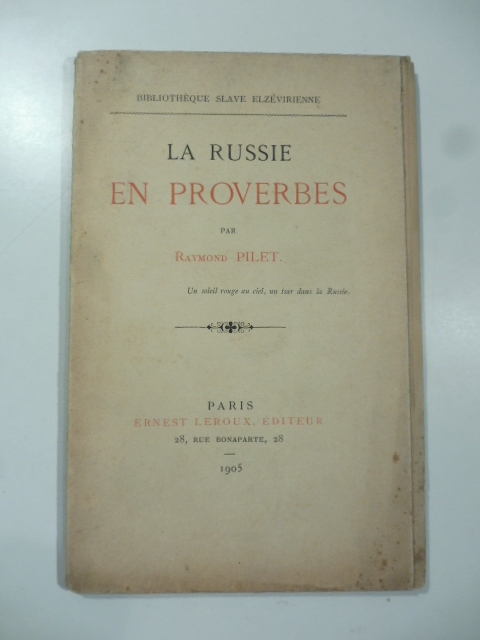 La Russie en proverbes