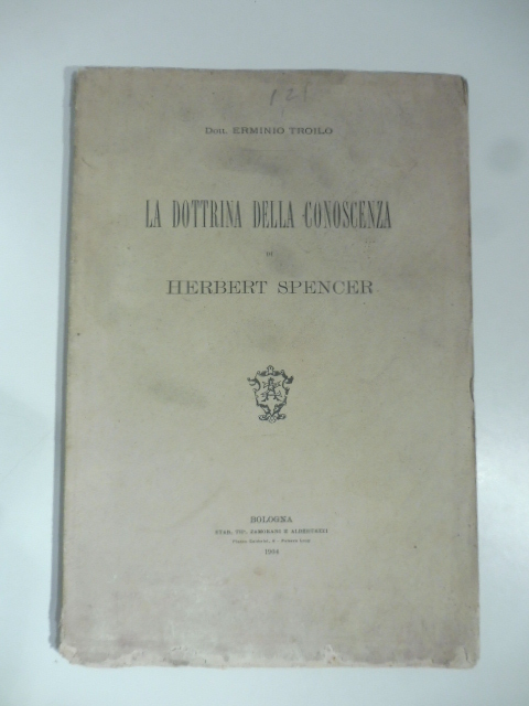 La dottrina della conoscenza di Herbert Spencer