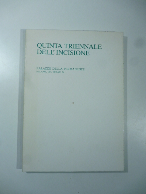 Quinta triennale dell'incisione 1986-1987