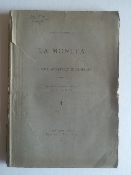 La moneta e il sistema monetario in generale