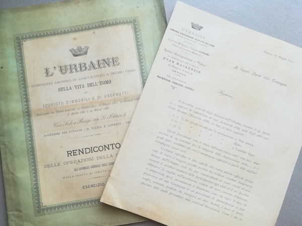 L'Urbaine Compagnia anonima di assicurazioni a premio fisso sulla vita dell'uomo... Rendiconto delle operazioni della Compagnia all'Assemblea generale degli Azionisti... Esercizio 1888