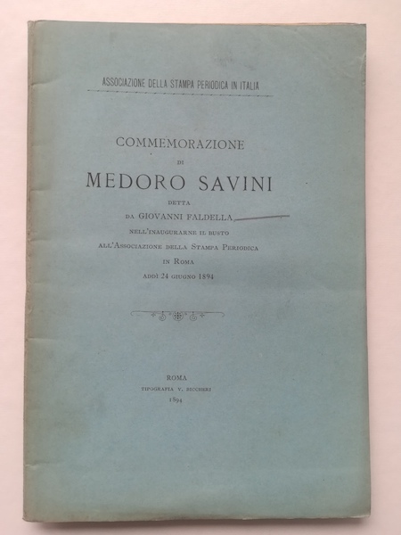Commemorazione di Medoro Savini