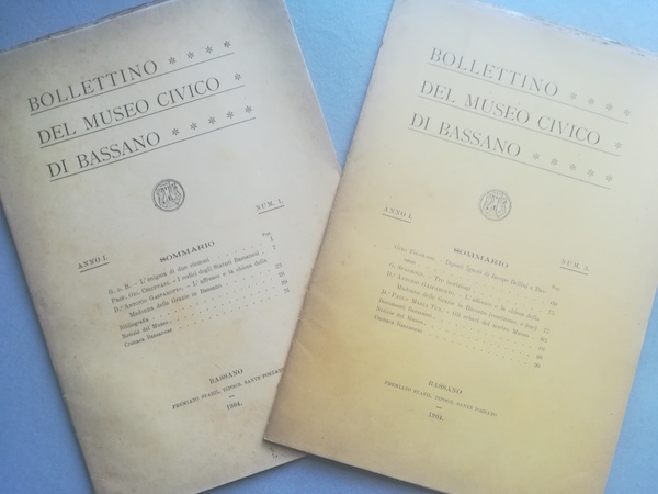 Bollettino del Museo civico di Bassano, anno I, num. 1 e numero 3
