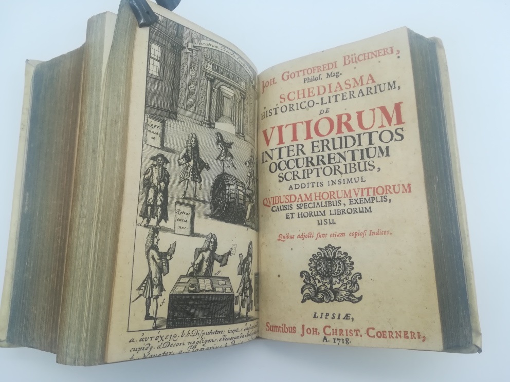 Iohannis Vogt... Catalogus historico-criticus librorum rariorum LEG. CON Dn. Thomae Ittigii… Schediasma de autoribus qui de scriptoribus ecclesiasticis egerunt LEG. CON Joh. Gottofredi Buchneri… Schediasma Historico-literarium de vitiorum inter eruditos occurrentium scriptoribus